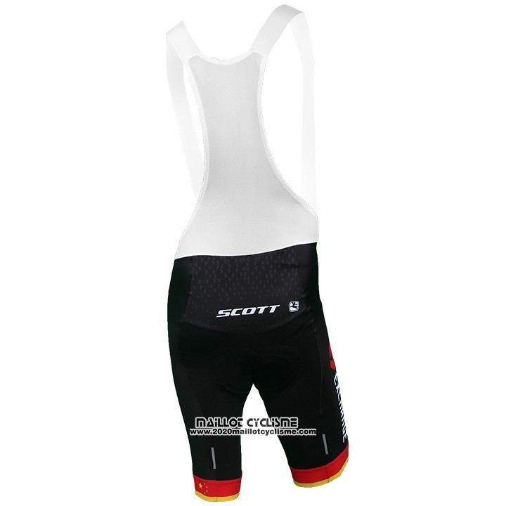 2018 Maillot Ciclismo Mitchelton Scott Champion Chine Manches Courtes et Cuissard